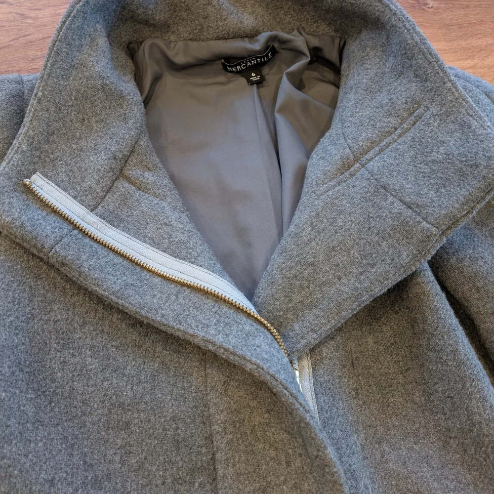 J. Crew Gray Coat - Picture 7 of 7
